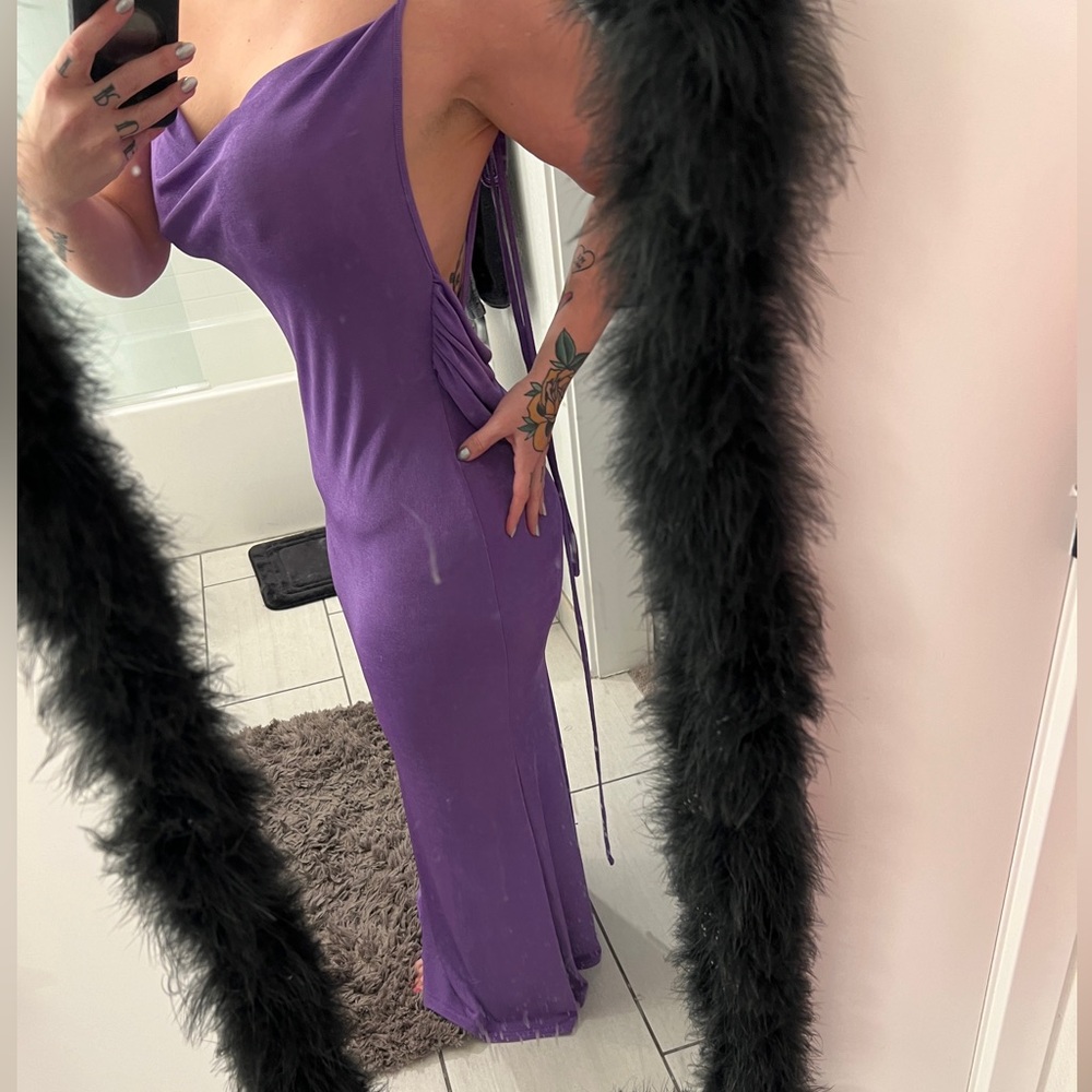 Purple maxi dress